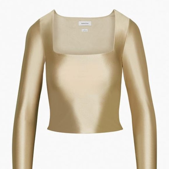 Babaton Satinette Squareneck Longsleeve - Picture 1 of 2